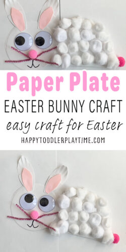 Fun Paper Plate Easter Bunny Craft for Kids - Happy Toddler Playtime