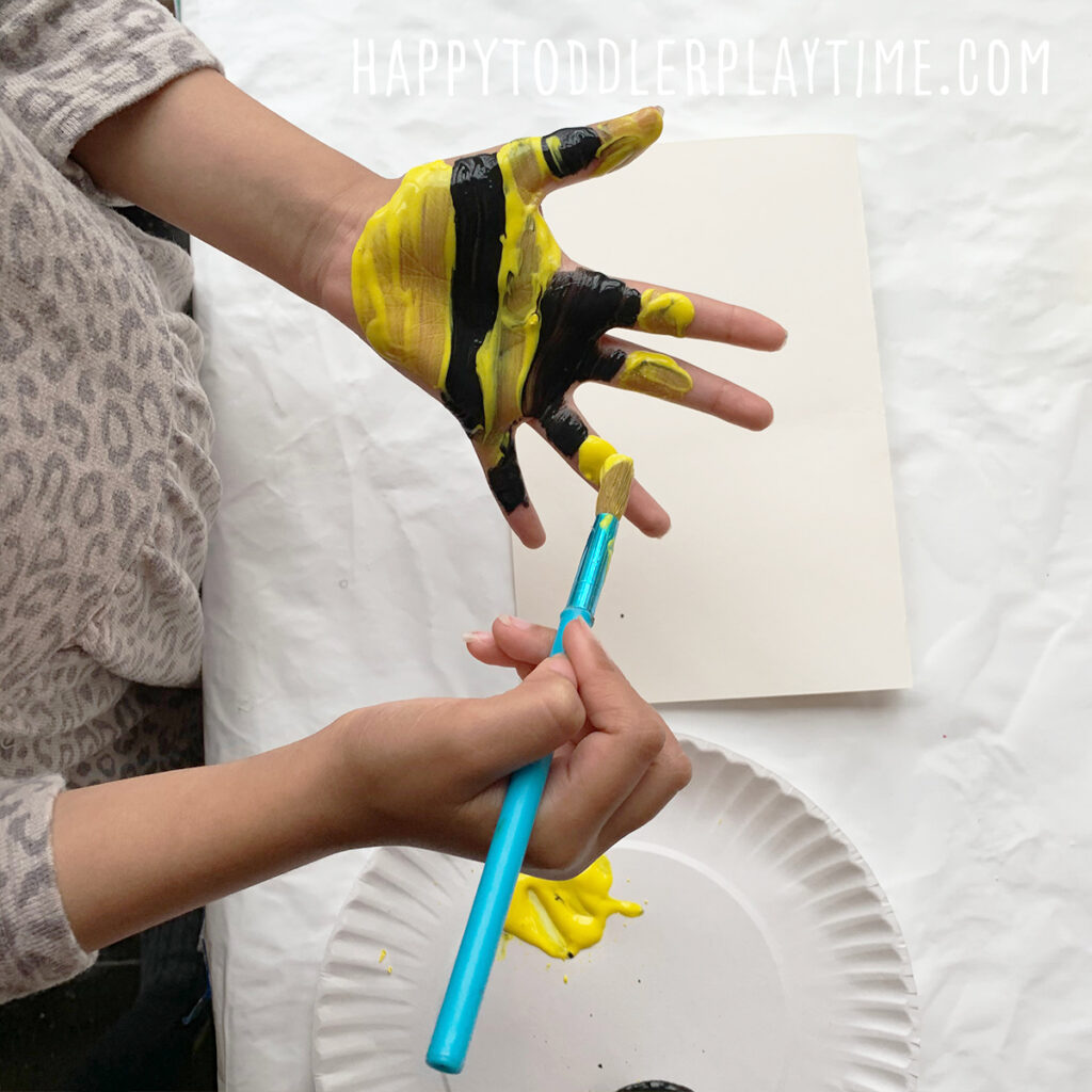 Handprint Bee Mother's Day Card