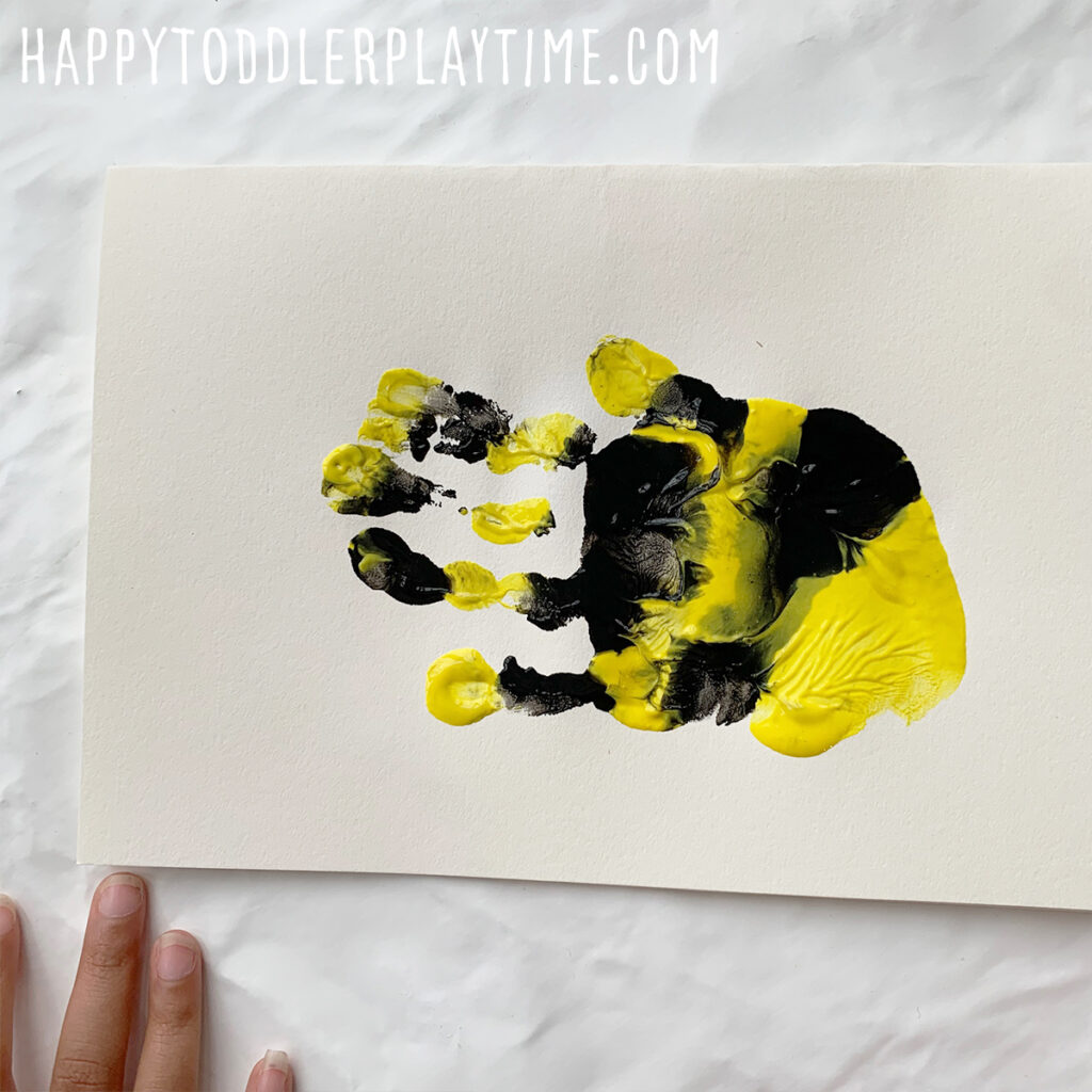 Handprint Bee Mother's Day Card