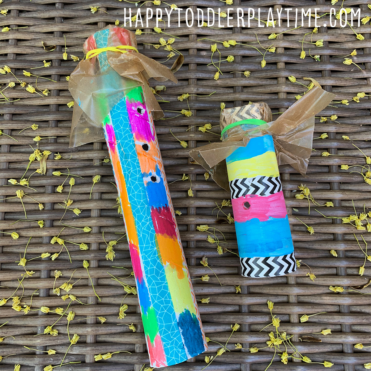 DIY Cardboard Tube Kazoo Craft for Kids Happy Toddler Playtime