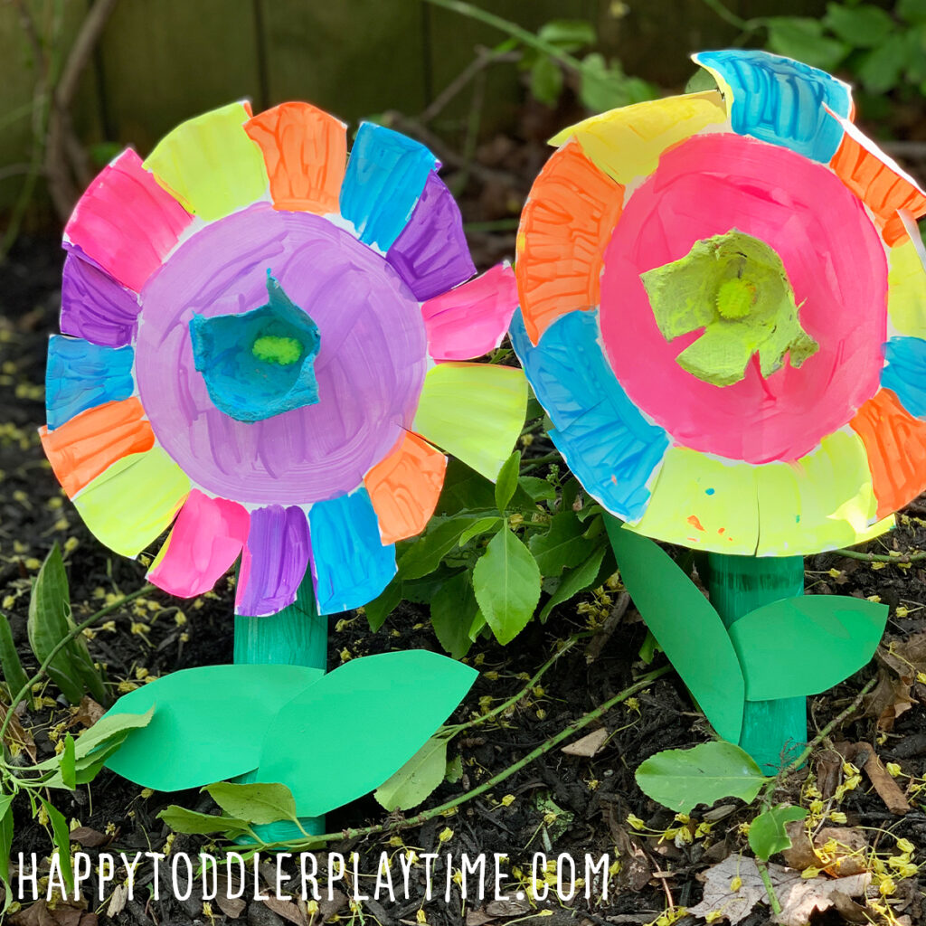 Spinning Paper Plate Flower Craft