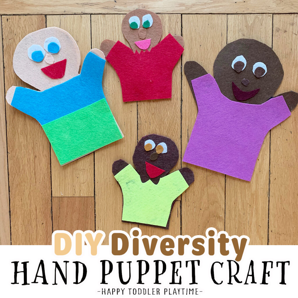 DIY Diversity Felt Hand Puppet Craft