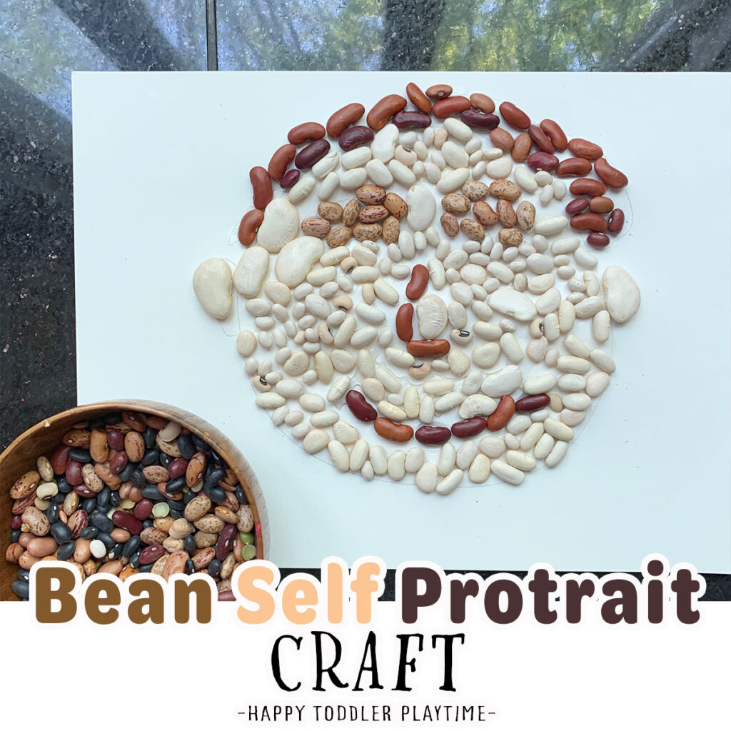 Bean Self Portrait Craft for Kids