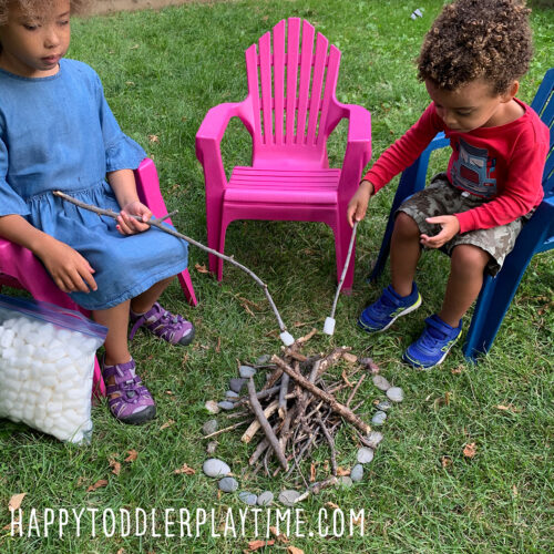 Campfire Pretend Play for Kids - Happy Toddler Playtime