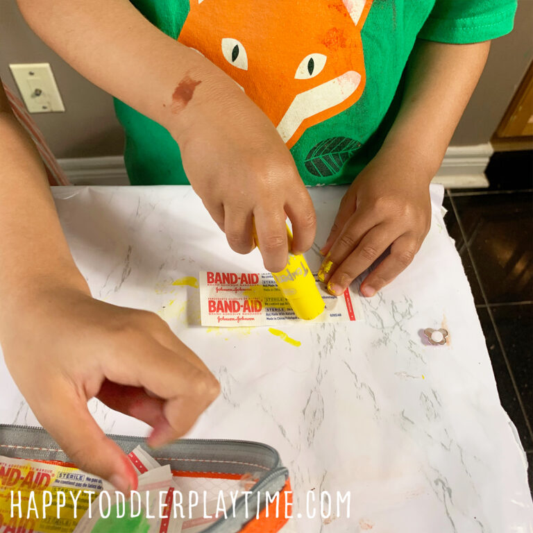 Make a First Aid Kit Activity for Kids - Happy Toddler Playtime