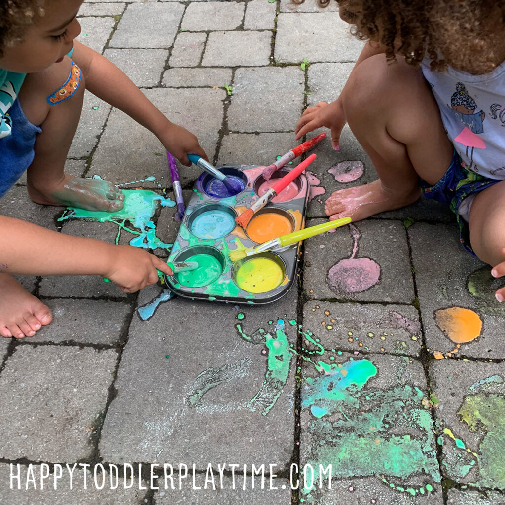 Homemade Sidewalk Chalk Paint