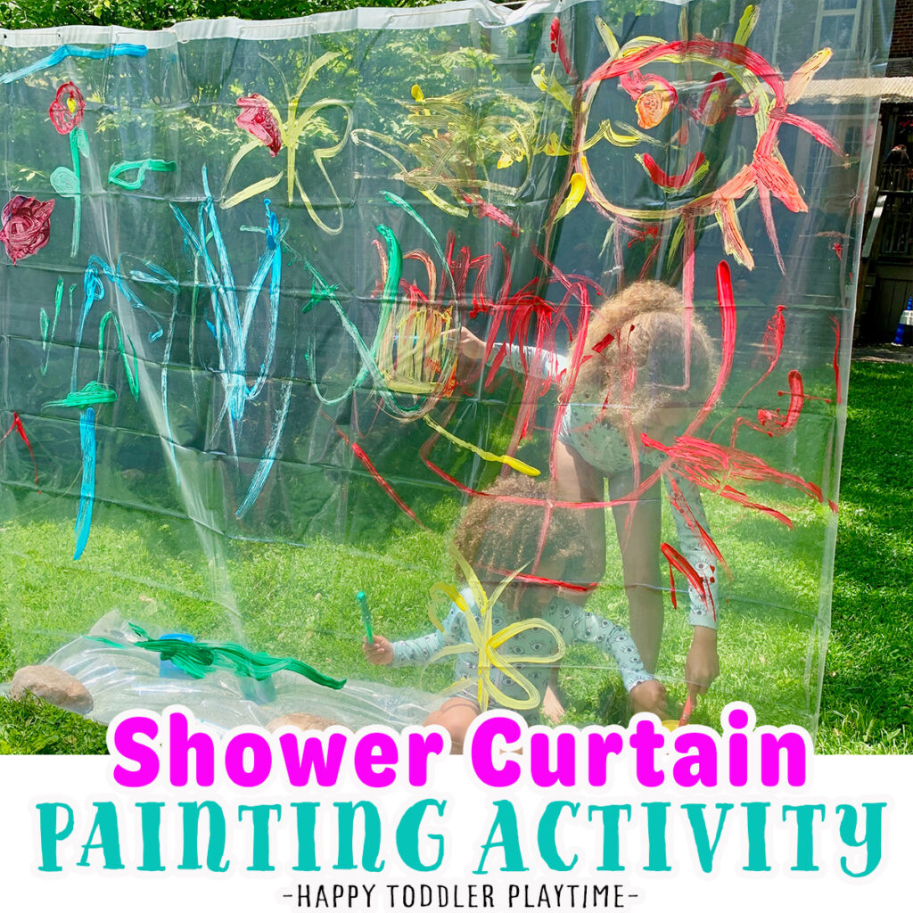 Shower Curtain Painting