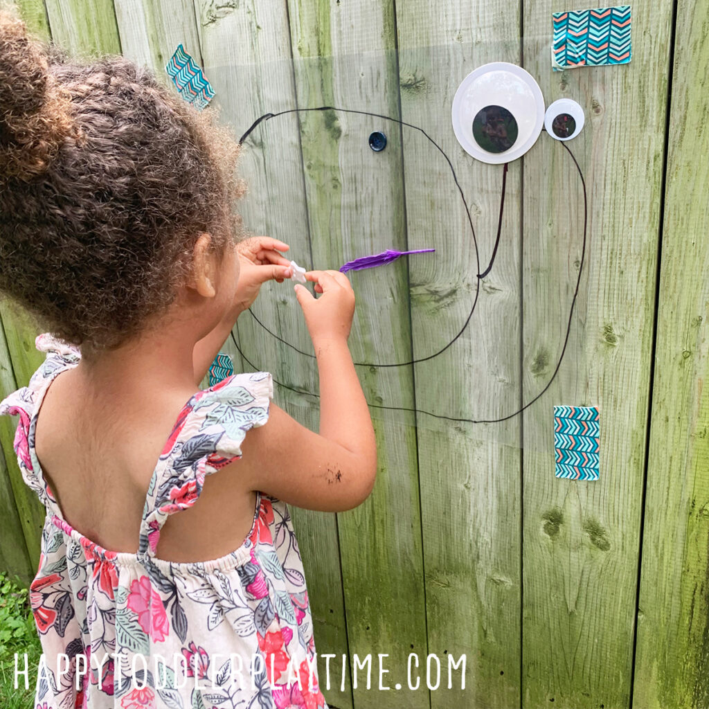 Snail Sticky Wall Craft for Toddlers