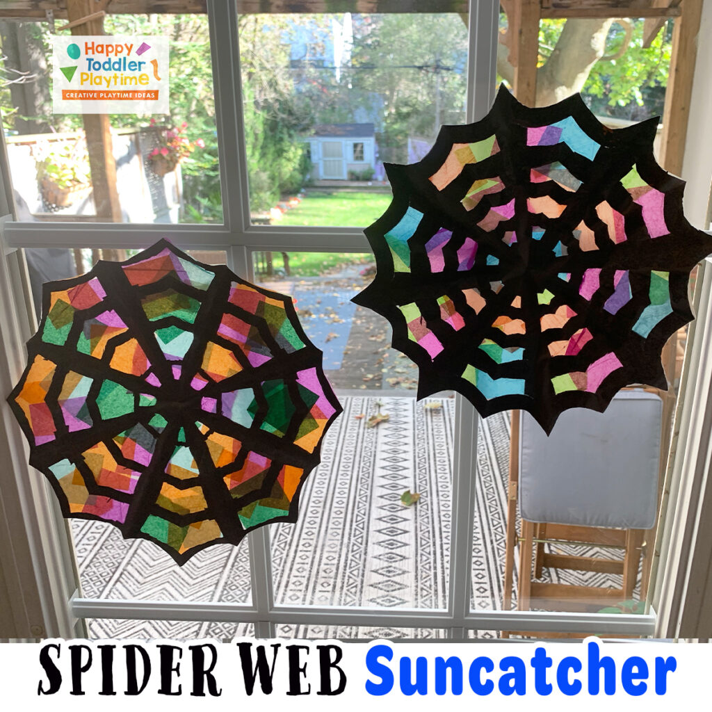 Spider Web Suncatcher Craft for Kids
