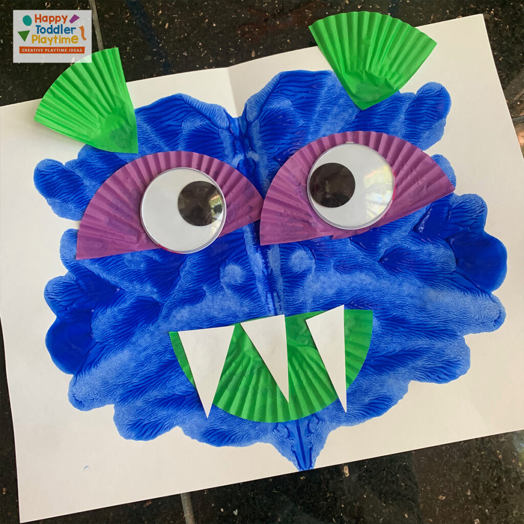 Paint Splat Monster Halloween Craft