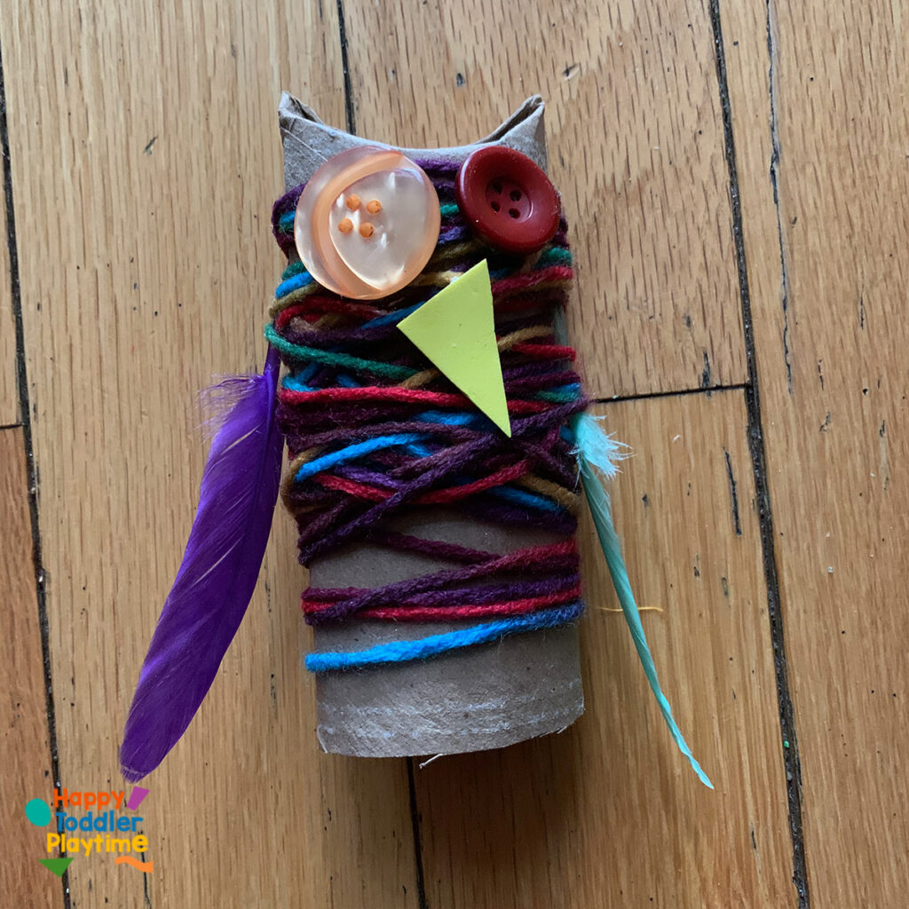 Yarn Wrapped Owl Craft