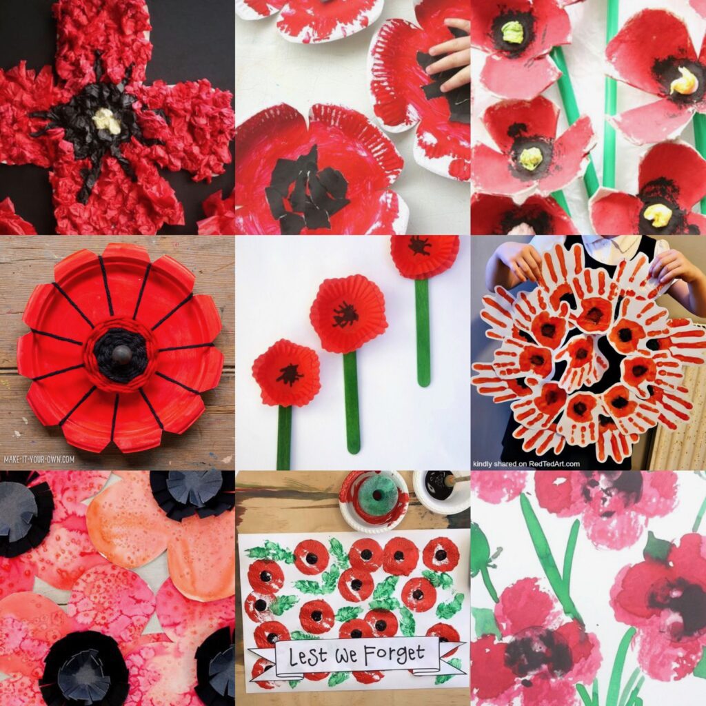Remembrance Day Poppy Crafts