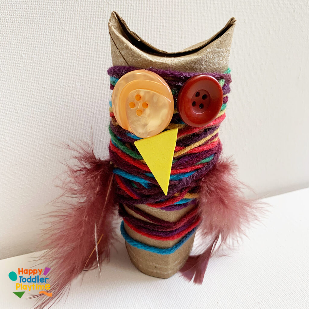 Yarn Wrapped Owl Craft