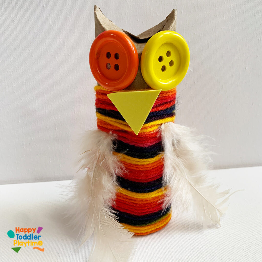 Yarn Wrapped Owl Craft