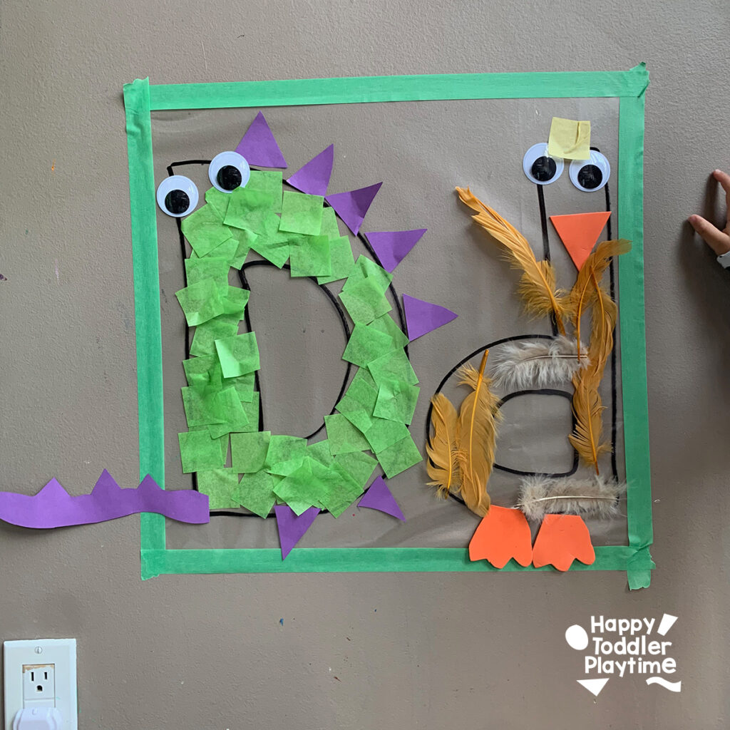 Letter D Sticky Wall Craft