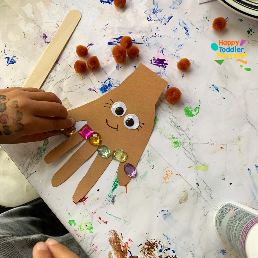 Handprint People Puppets Craft for Kids