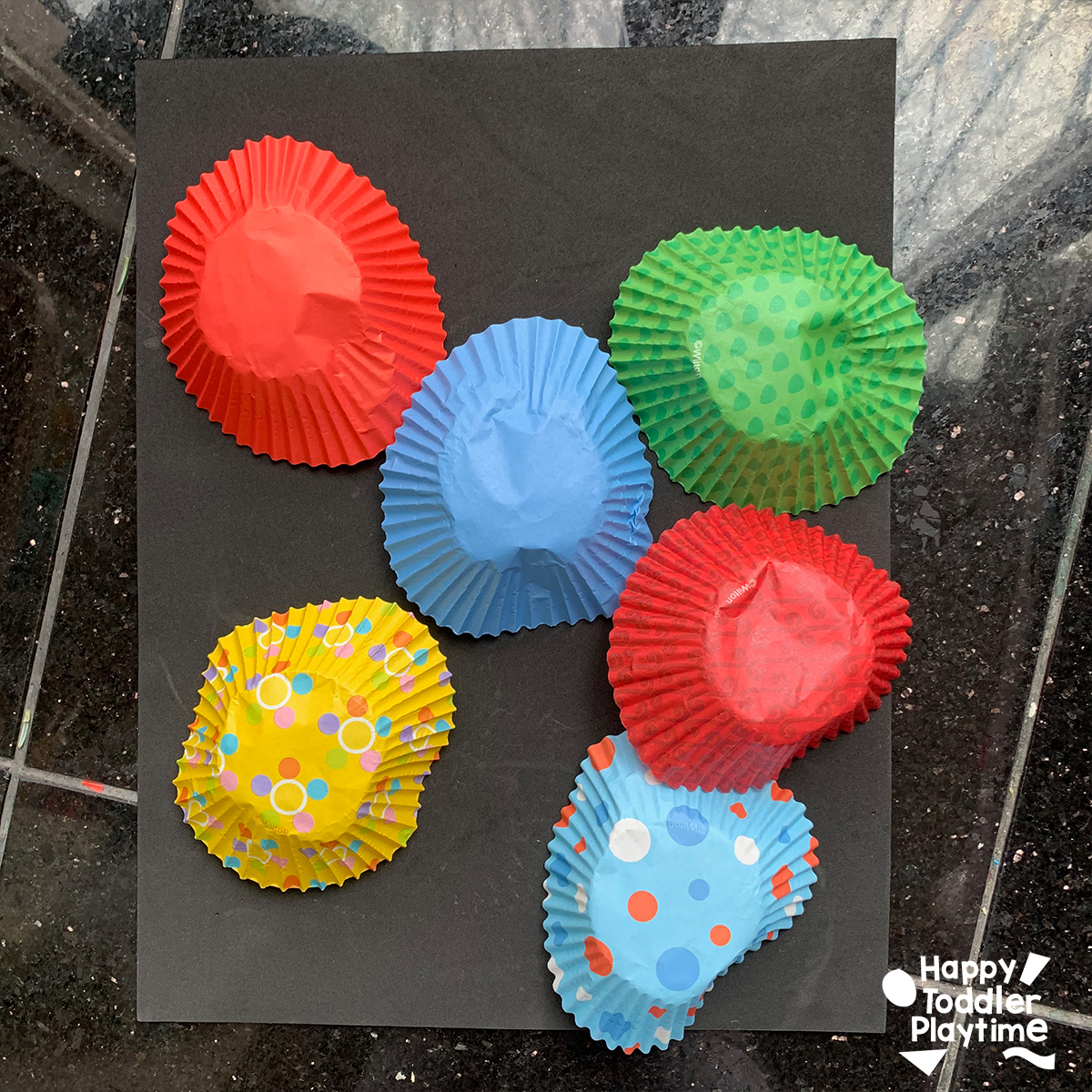 Cupcake Liner Fireworks for New Year's Eve and Fourth of July Happy