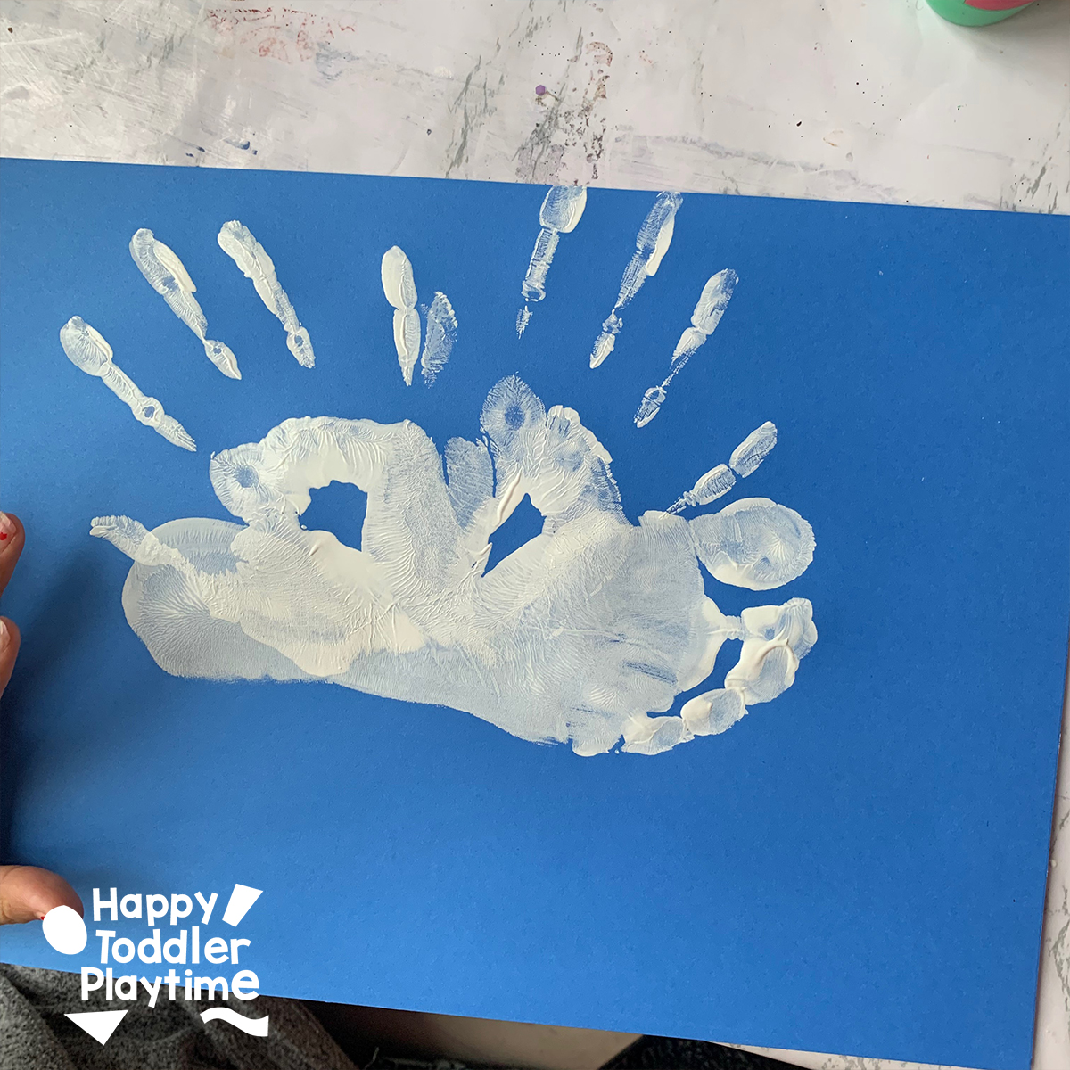 Handprint Dove Craft for MLK Jr. Day Happy Toddler Playtime