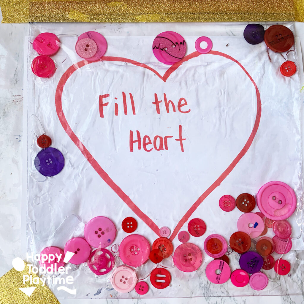 Fill the Heart Sensory Bag for Toddlers & Preschoolers