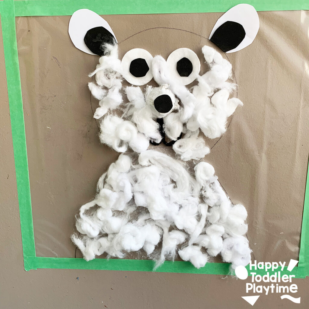 Polar Bear Sticky Wall Craft