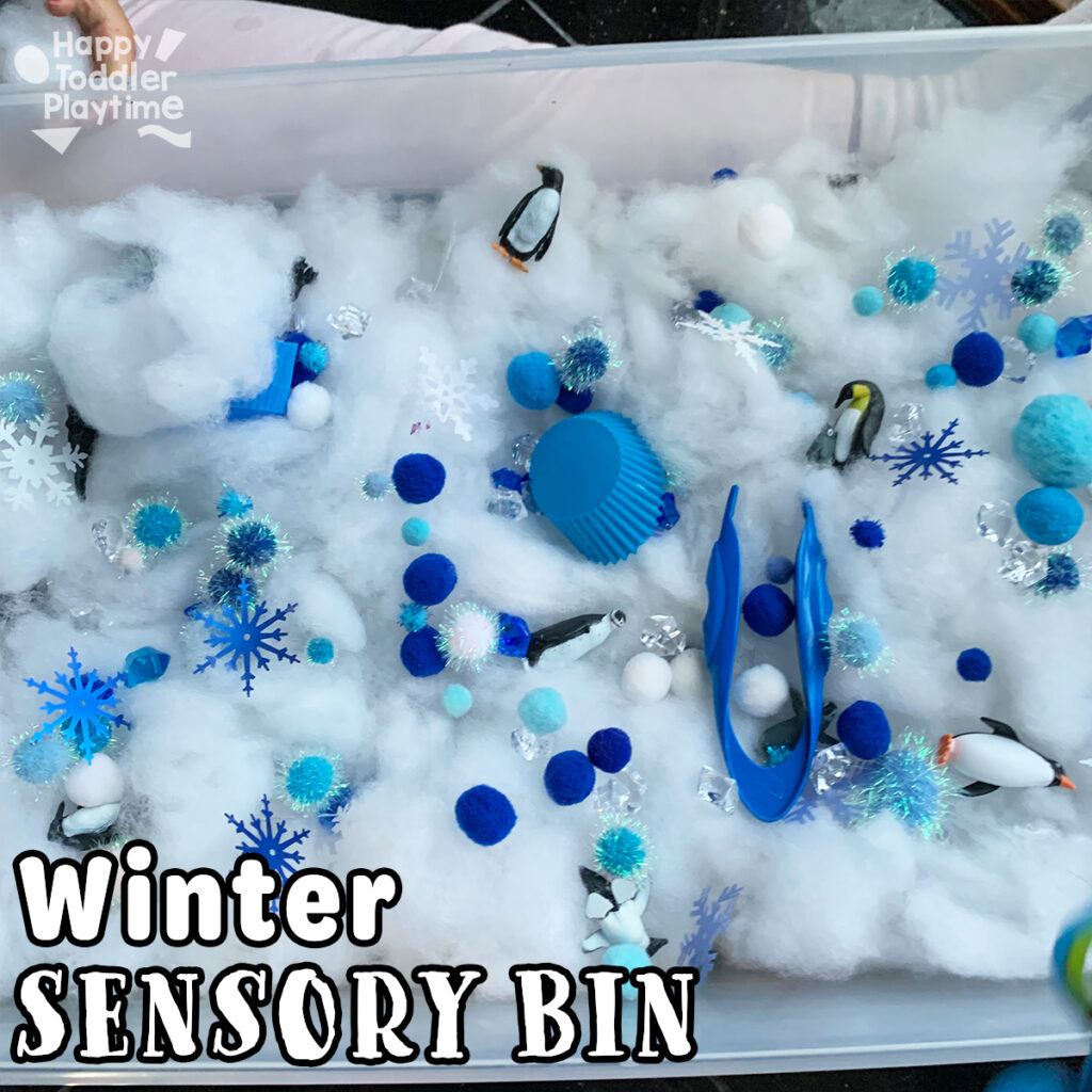 Easy Winter Sensory Bin for Kids: Two Ideas - Happy Toddler Playtime
