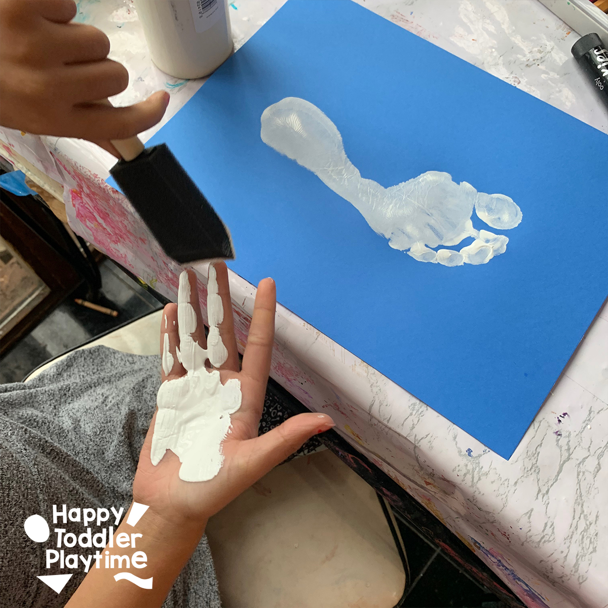 Handprint Dove Craft for MLK Jr. Day Happy Toddler Playtime