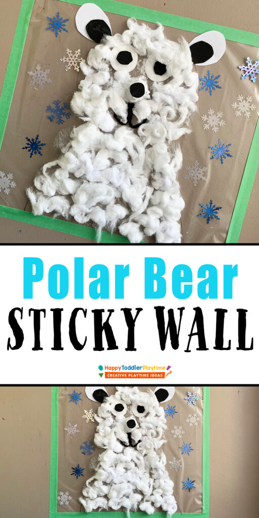 Polar Bear Sticky Wall Craft