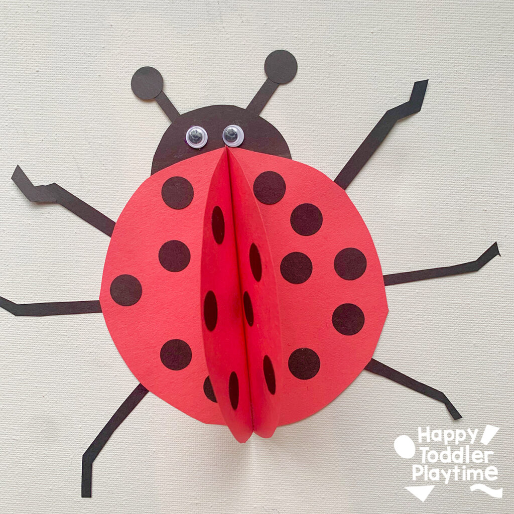 Easy Paper Lady Bug Craft for Kids