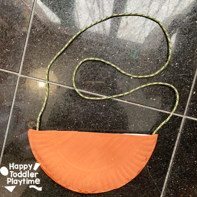 Paper Plate Teddy Bear Pouch Craft for Kids - Happy Toddler Playtime