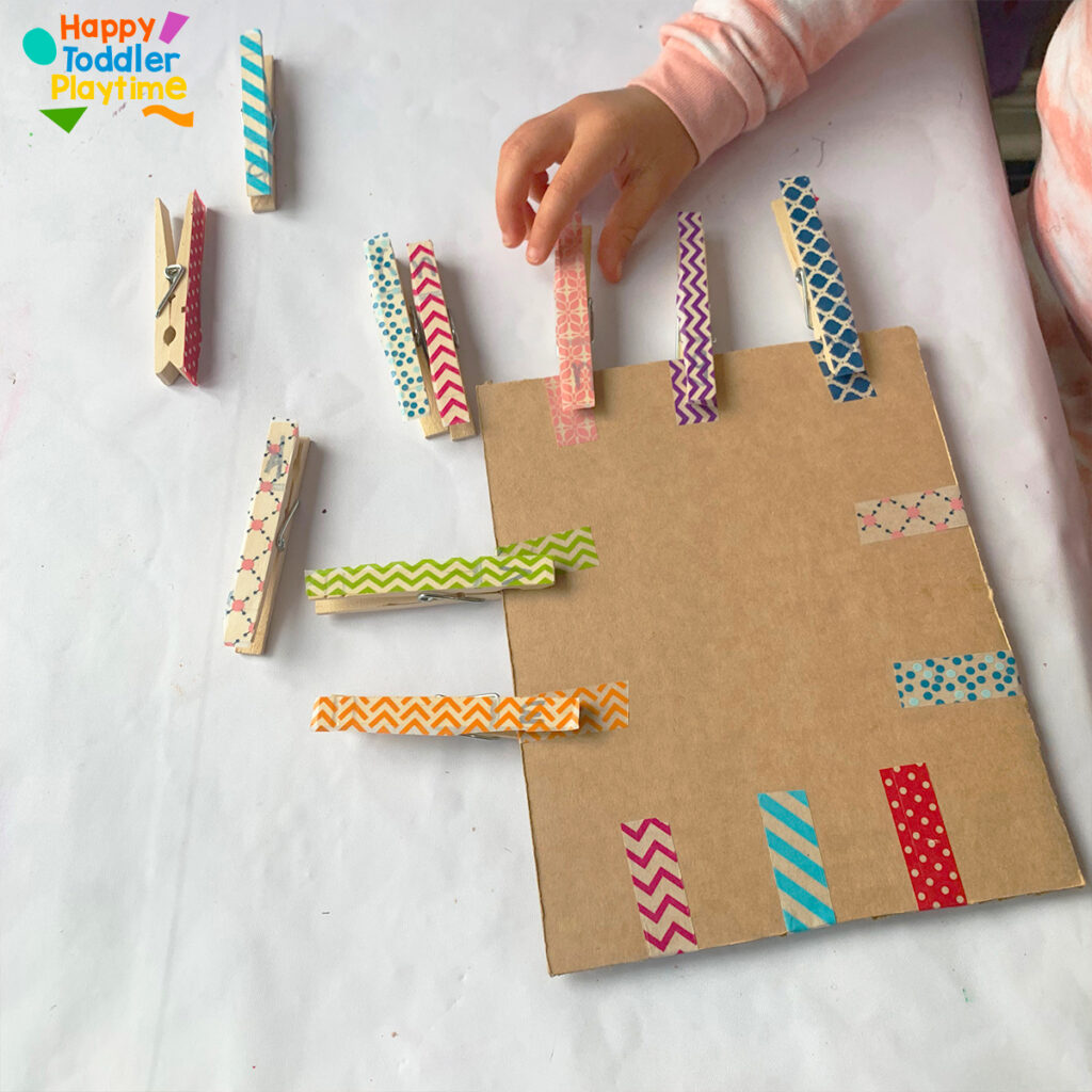 Clothespin Pattern Match Activity for Kids