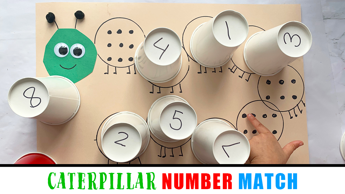 Caterpillar Number Match For Preschoolers Happy Toddler Playtime Caterpillar Number Match For Preschoolers Happy Toddler Playtime