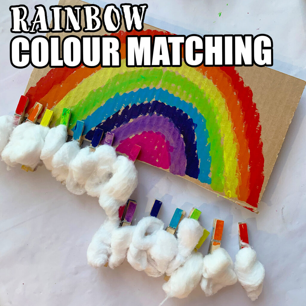 Rainbow Colour Matching & Fine Motor Activity