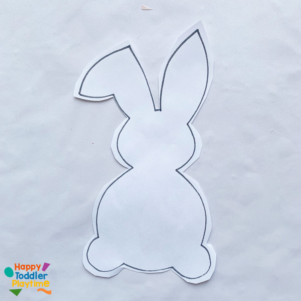 Fluffy Puffy Paint Easter Bunny Craft for Kids