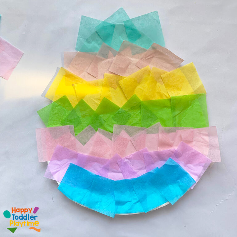 Adorable Paper Plate Easter Egg Craft for Kids - Happy Toddler Playtime