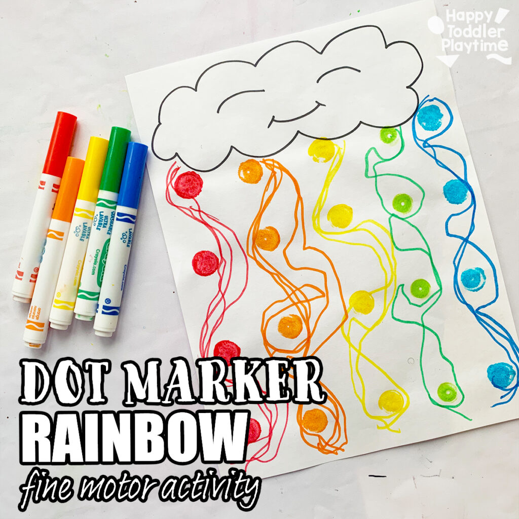 Easy Dot Marker Rainbow: Fine Motor Activity