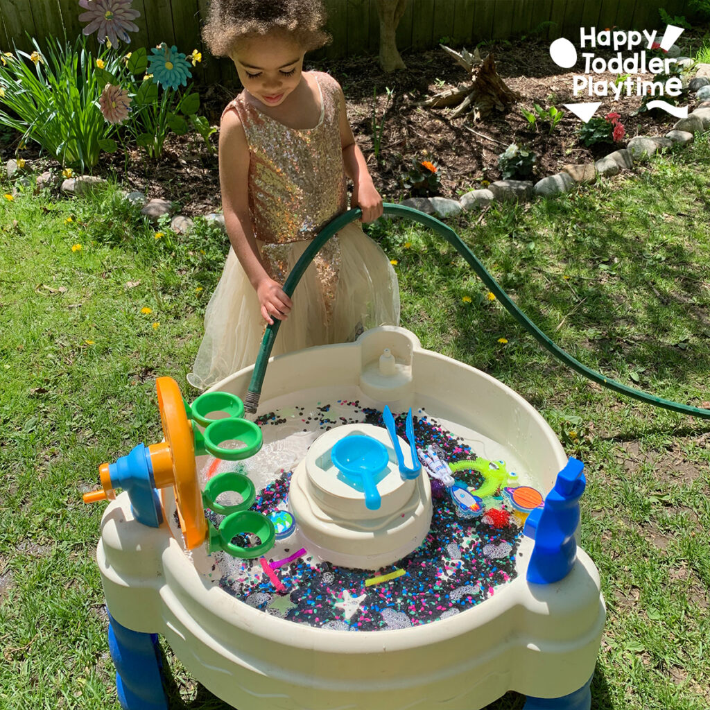 Super Easy Outer Space Water Table Activity
