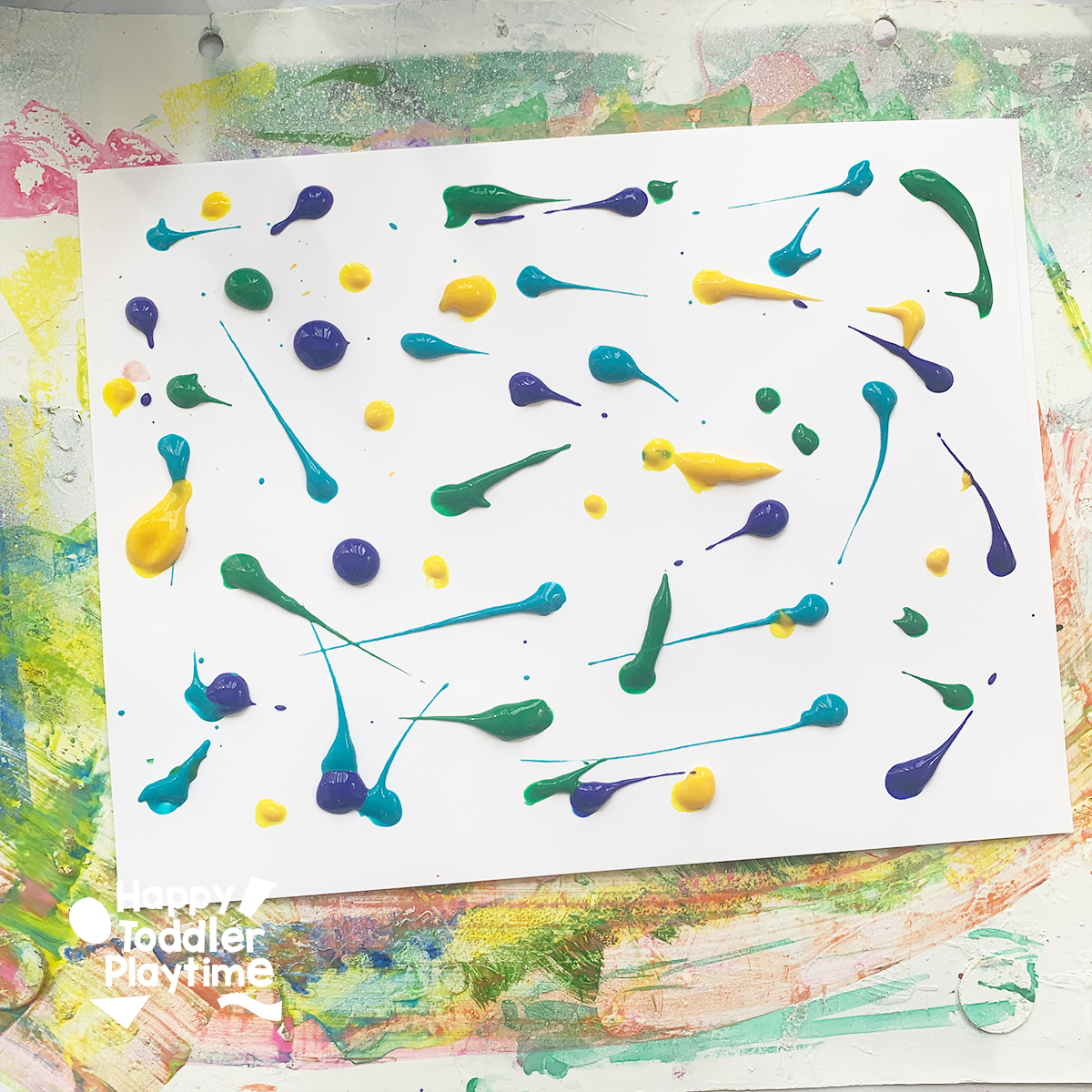 Awesome Scrape Painted Ice Cream Craft - Happy Toddler Playtime