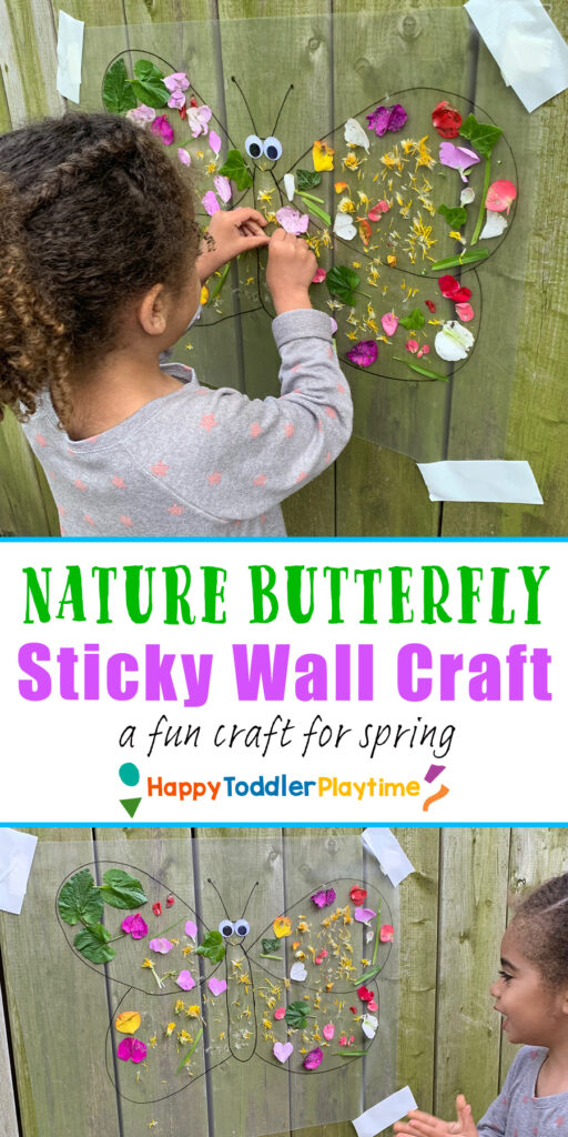 Easy Nature Butterfly Sticky Wall Craft