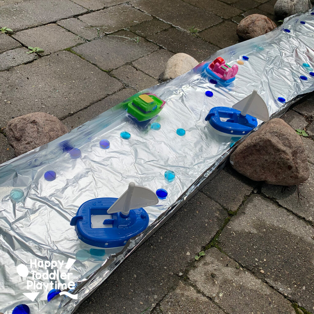How to Make an Aluminum Foil River for Summer