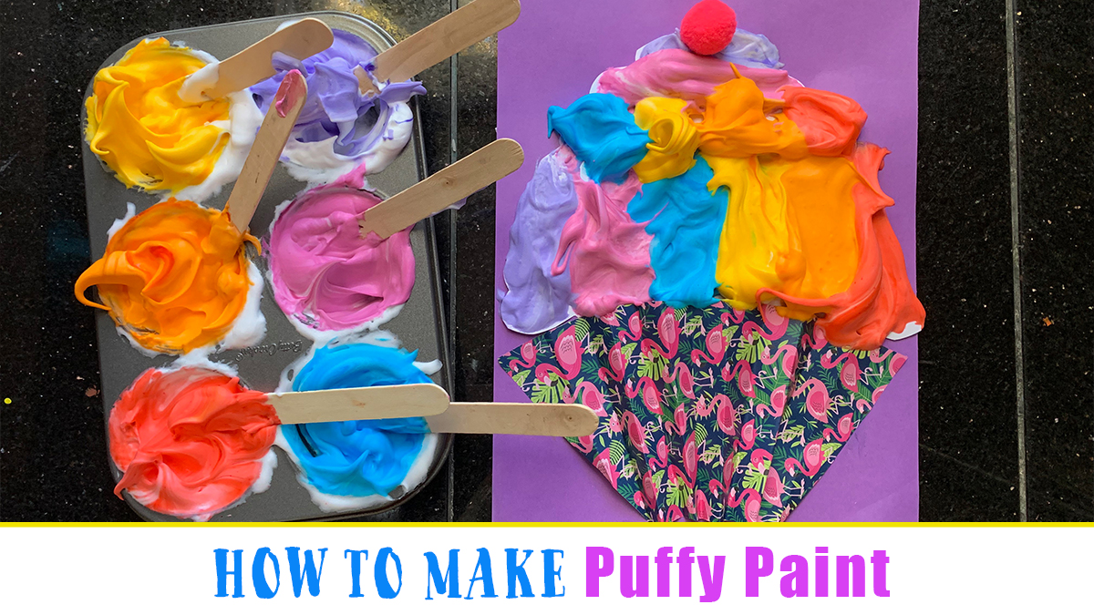 Puffy Paint Santa Craft for Kids - Happy Toddler Playtime