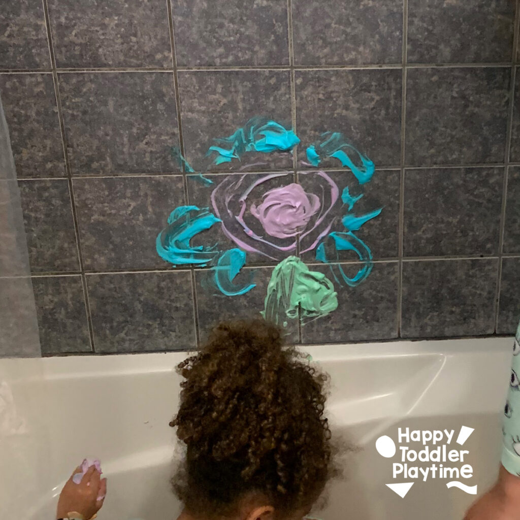 Easy Shaving Cream Bathtub Paint for Toddlers