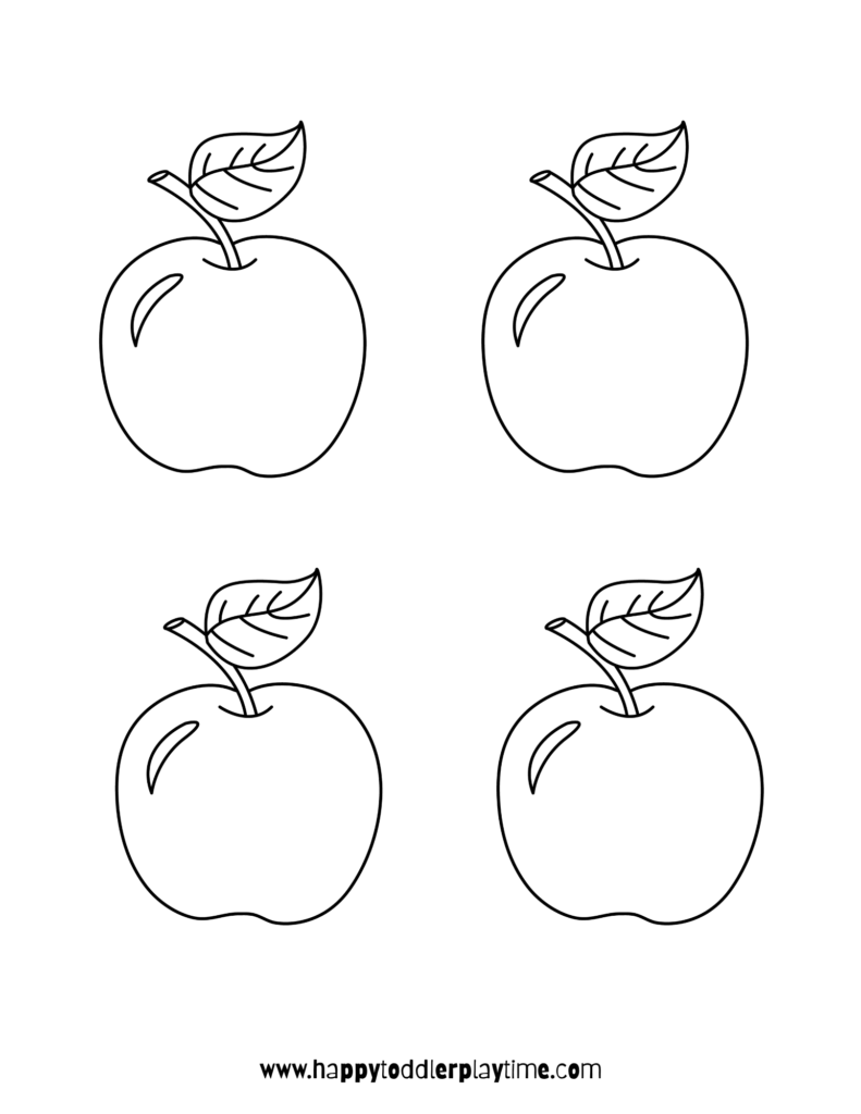 Free apple templates for crafts