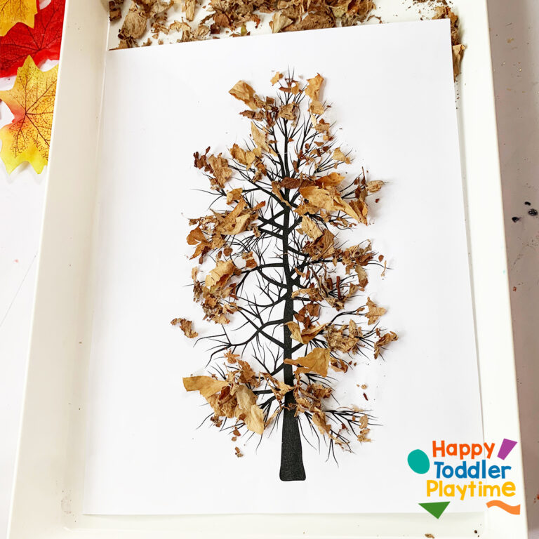 Tree Crafts with Free Templates - Happy Toddler Playtime