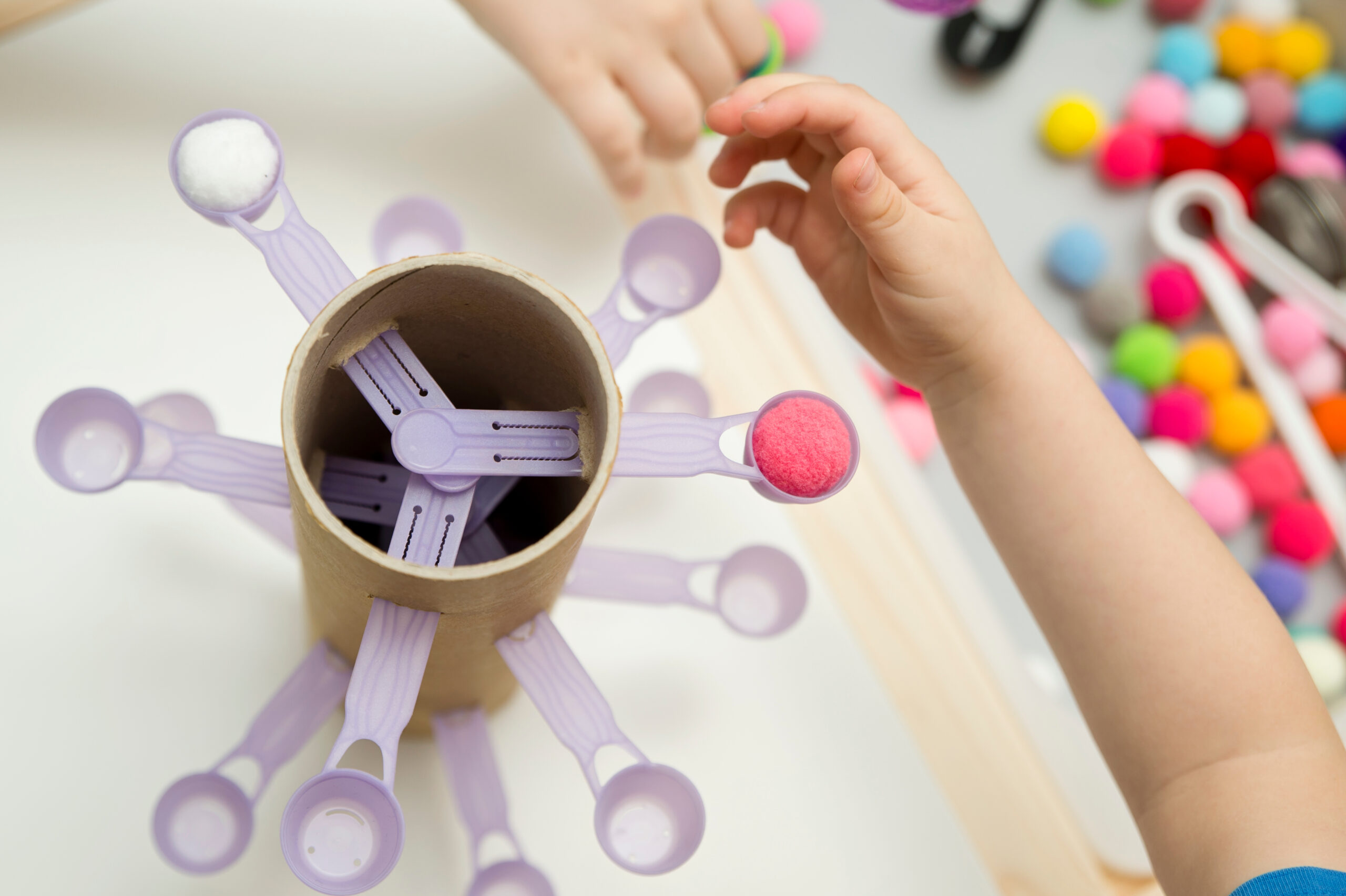 Balance Tree Activity Easy Pom Pom Balance Tree: A Fine Motor Activity - Happy Toddler Playtime