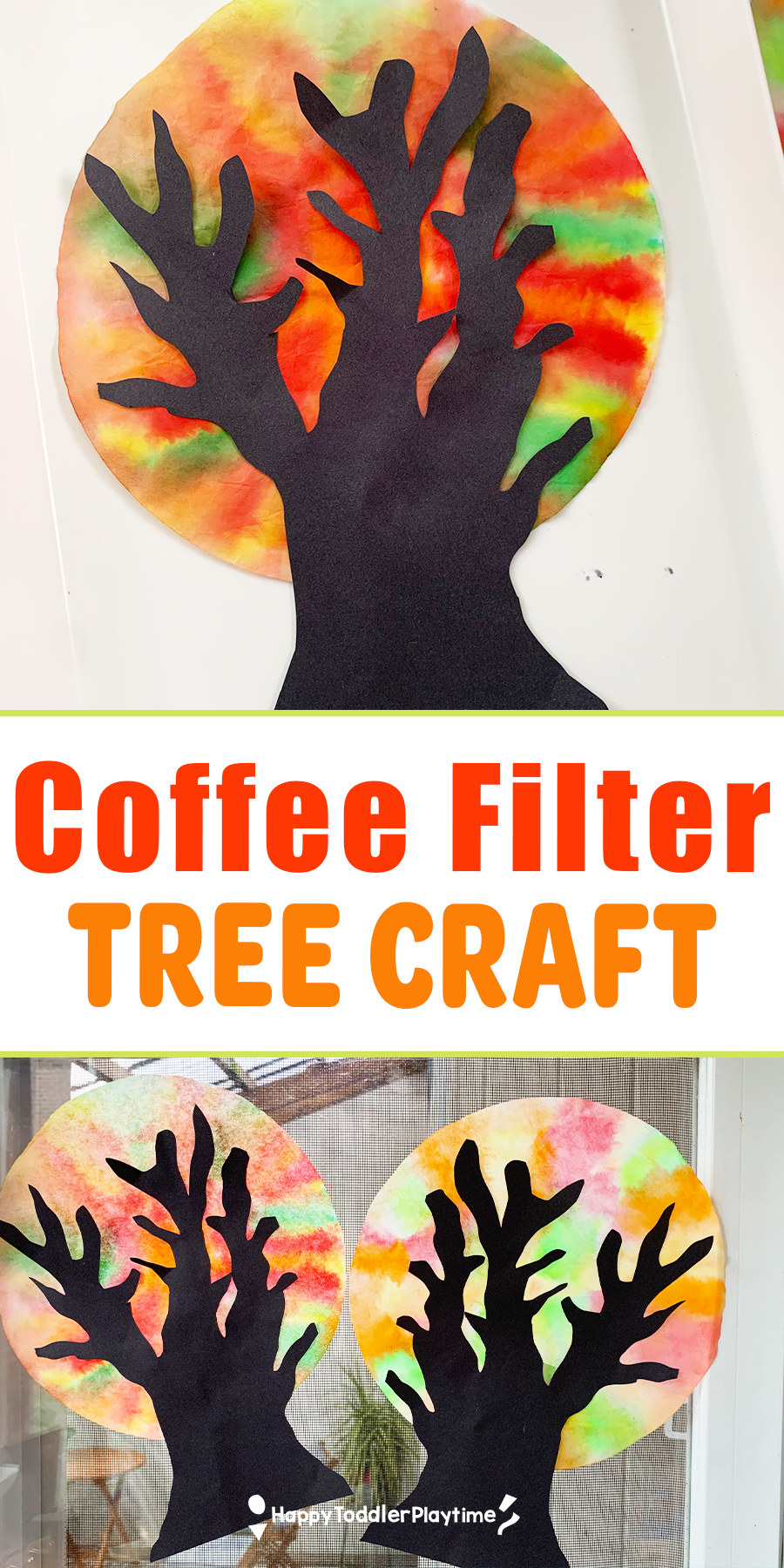 Coffee Filter Tree Craft Happy Toddler Playtime