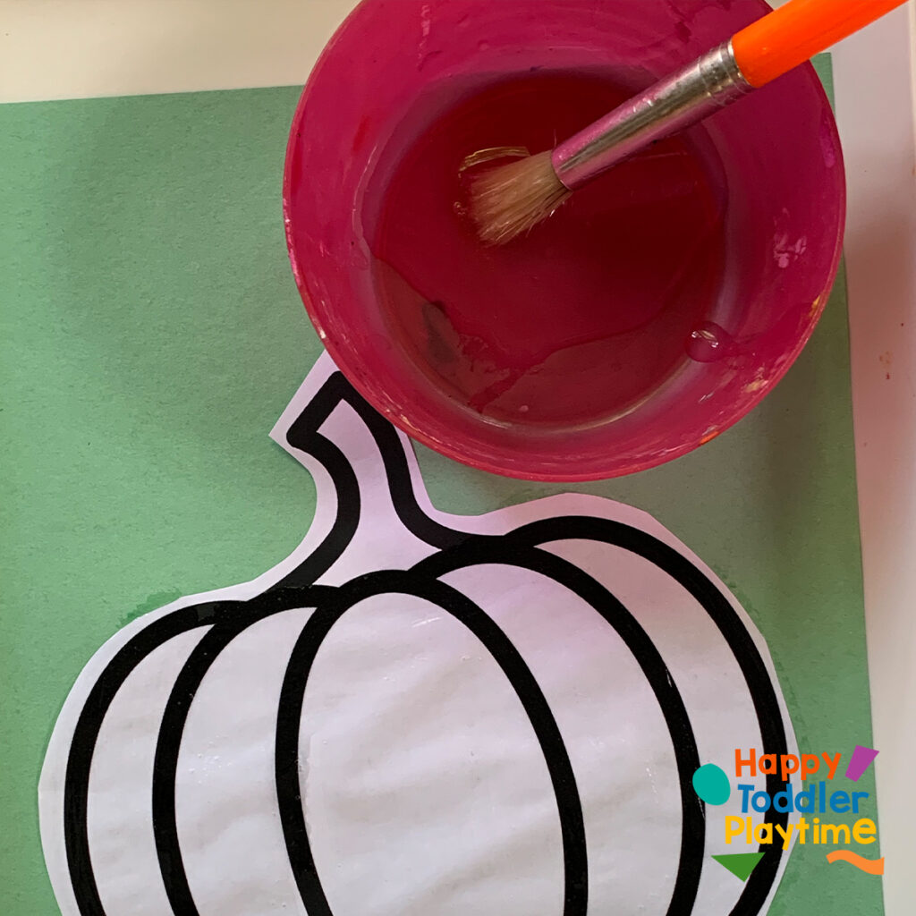 Rice Pumpkin Craft for Kids