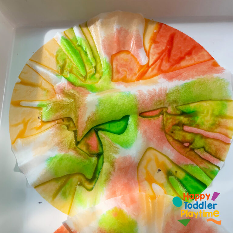 Coffee Filter Leaves Craft Happy Toddler Playtime