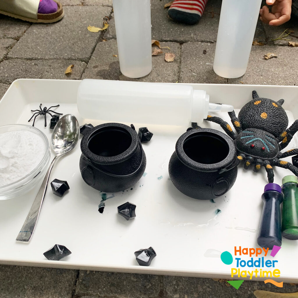Witches' Brew Fizzy Cauldrons: Halloween STEAM Experiment