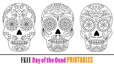 Free Dia De Los Muertos (Day of the Dead) Printable Colouring Pages for ...