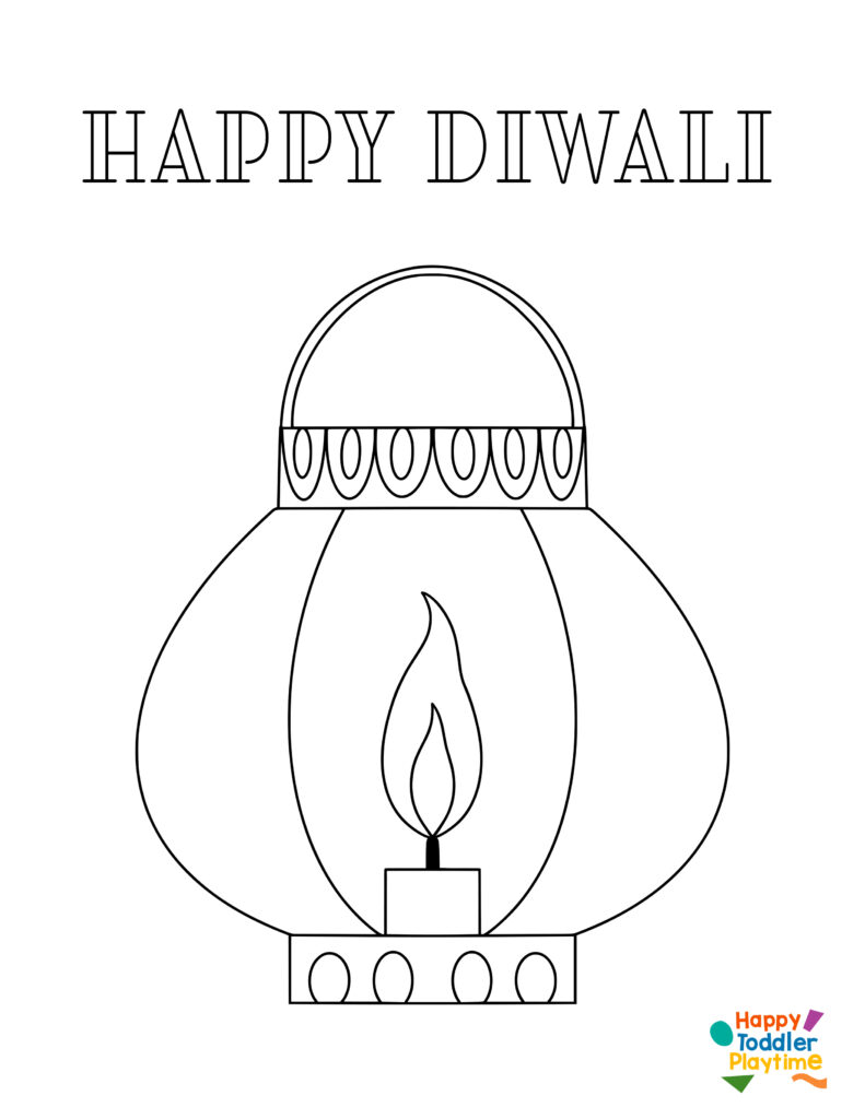 Diwali printable coloring page for kids 2-saigonsouth.com.vn